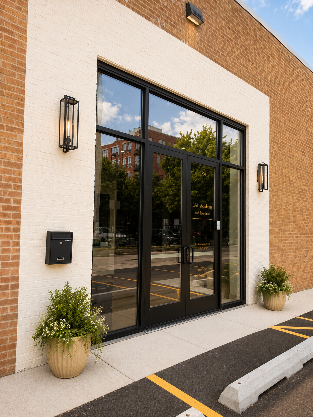 Entrance to L&L Academy and Preschool Bucktown at 1754 N. Paulina Street in Chicago
